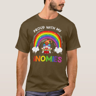 Camiseta Orgulho-me do Orgulho Arco-íris dos Gnomos LGBTQ