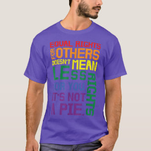 Camiseta Orgulho Mês Igual Direitos Lgbt Sinalizador Arco-Í