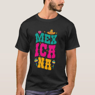 CAMISETA ORGULHO MEXICANO DIVERSÃO MARACAS CHAPÉU MEXICO