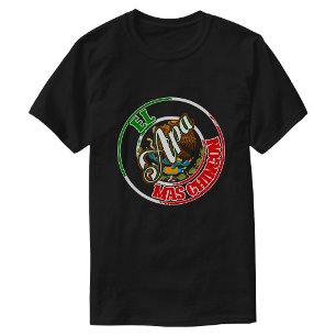 Camiseta Orgulho Mexicano El Apa Papa Mas Chingon