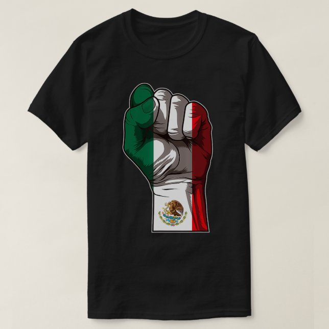 Camiseta Orgulho Mexicano - Pavilhão Crescente do México -  (Frente do Design)