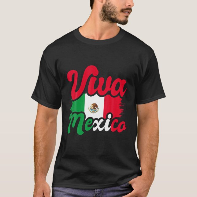 Camiseta Orgulho Mexicano Presente Viva México (Frente)