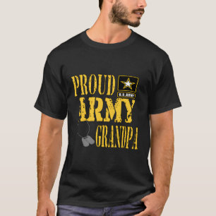 Camiseta Orgulho Militar do Vovô do Exército Orgulho Orgâni