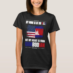 Camiseta Orgulho Minha Casa Está Nos EUA Mas Meu Coração É 