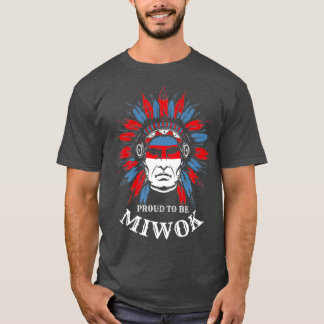 Camiseta Orgulho Miwok Prêmio Americano Nativo