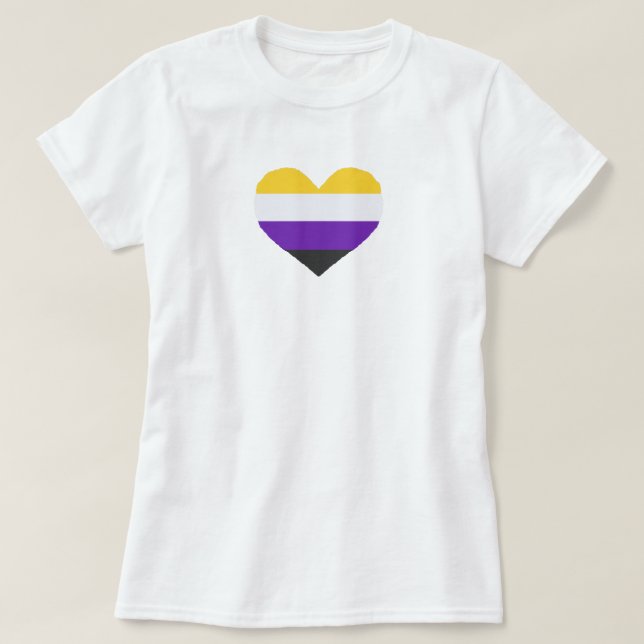 Camiseta Orgulho Não Binário (Frente do Design)