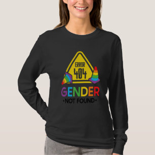 Camiseta Orgulho Não Binário Agênero Erro 404 Gênero Não En