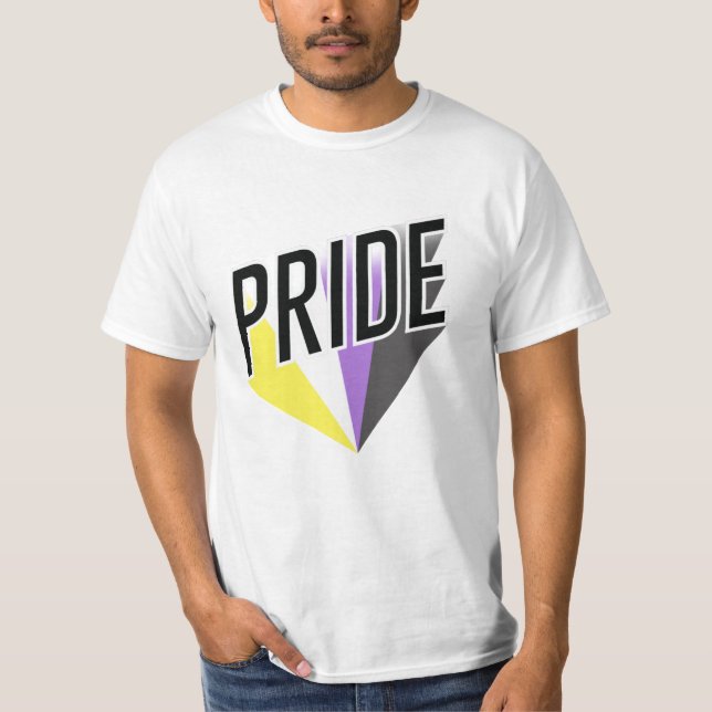 Camiseta Orgulho Não Binário Explode (Frente)