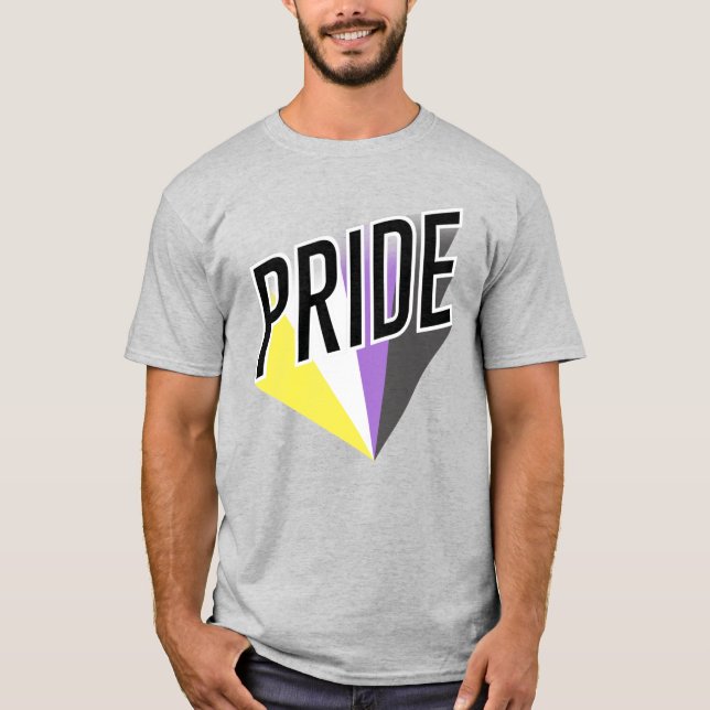 Camiseta Orgulho Não Binário Explode (Frente)