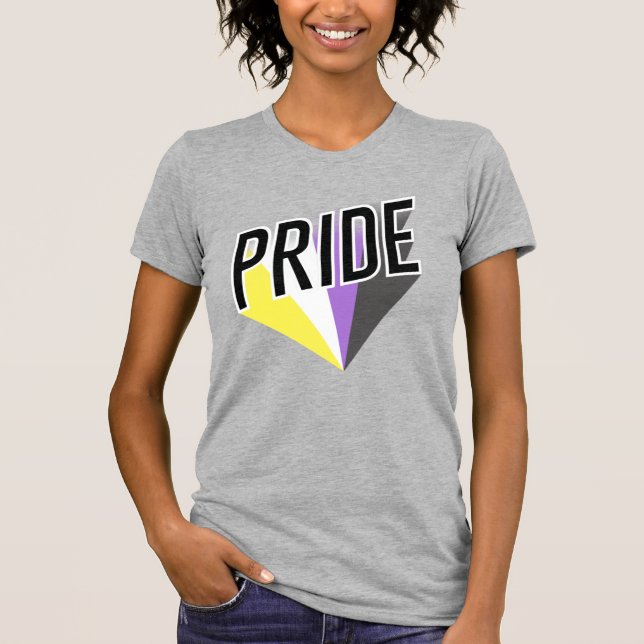 Camiseta Orgulho Não Binário Explode (Frente)