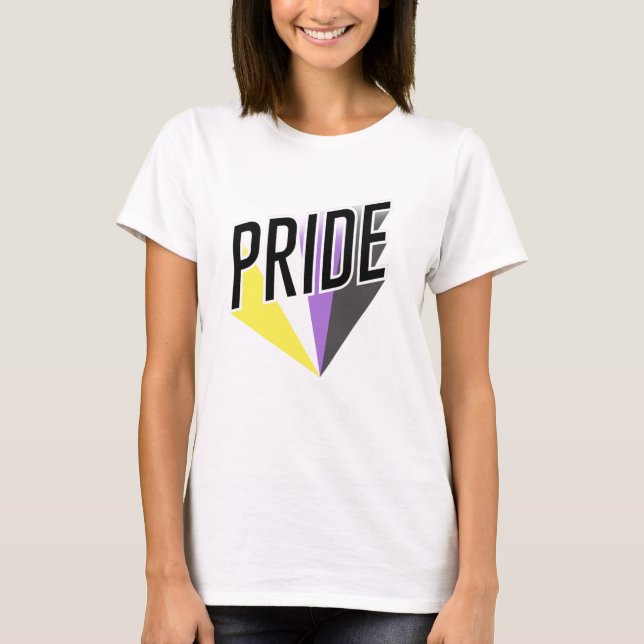 Camiseta Orgulho Não Binário Explode (Frente)
