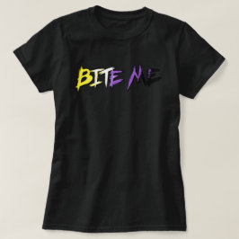 Camiseta Orgulho Não-Binário Me Morde