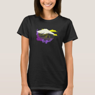 Camiseta Orgulho não binário Onda Japonesa LGBTQ NB Art LGB