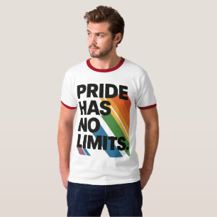 Camiseta Orgulho Não Tem Limites Mês do Orgulho de Pessoa