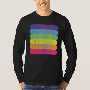 Camiseta Orgulho nas cores do arco-íris