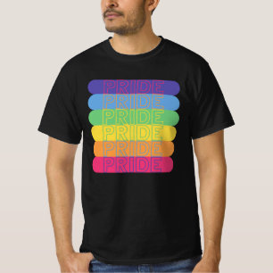 Camiseta Orgulho nas cores do arco-íris