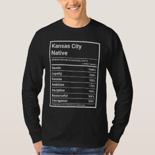 Camiseta Orgulho Nativo de Nutrição Engraçado de Kansas Cit