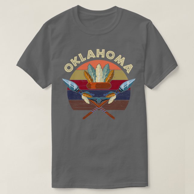 Camiseta Orgulho Nativo de Oklahoma  (Frente do Design)