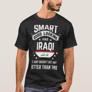 Camiseta Orgulho nativo iraquiano Bandeira do Iraque Raízes