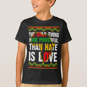 Camiseta Orgulho negro afro-americano amor maior que