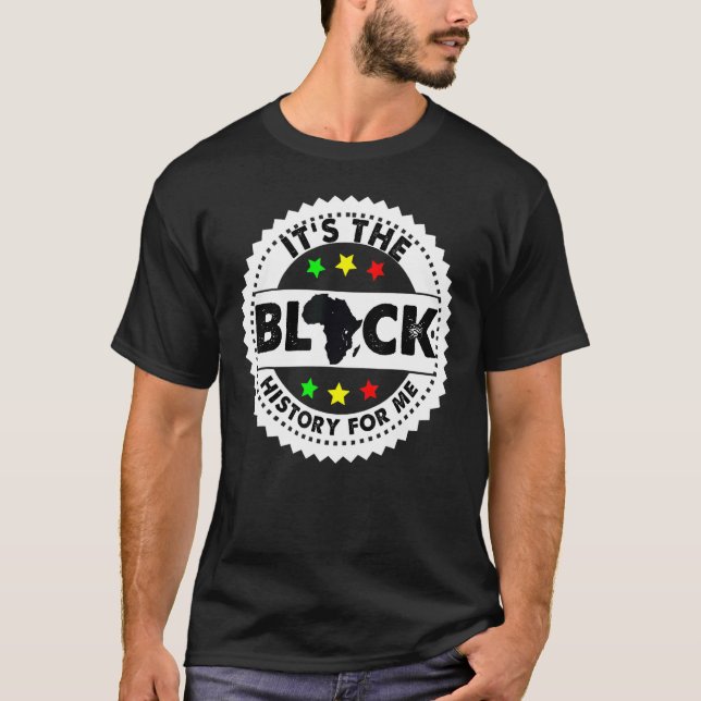 Camiseta Orgulho Negro Exelência Melanina É o Histo Negro (Frente)