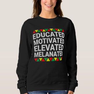 Camiseta Orgulho Negro Melanizado Elevado e Motivado