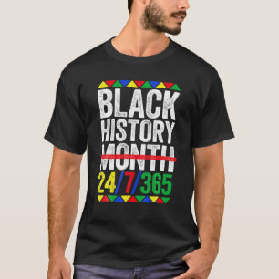 Camiseta Orgulho Negro Mês 24/7/365