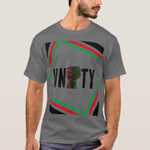 Camiseta orgulho negro punho vermelho verde bandeira pan-af