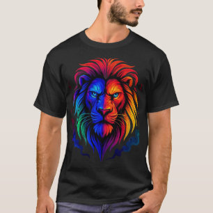 Camiseta Orgulho Neon Leão