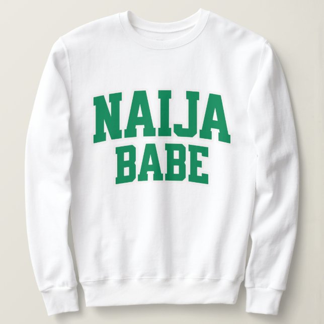 Camiseta Orgulho Nigeriano Naija Babe (Frente do Design)