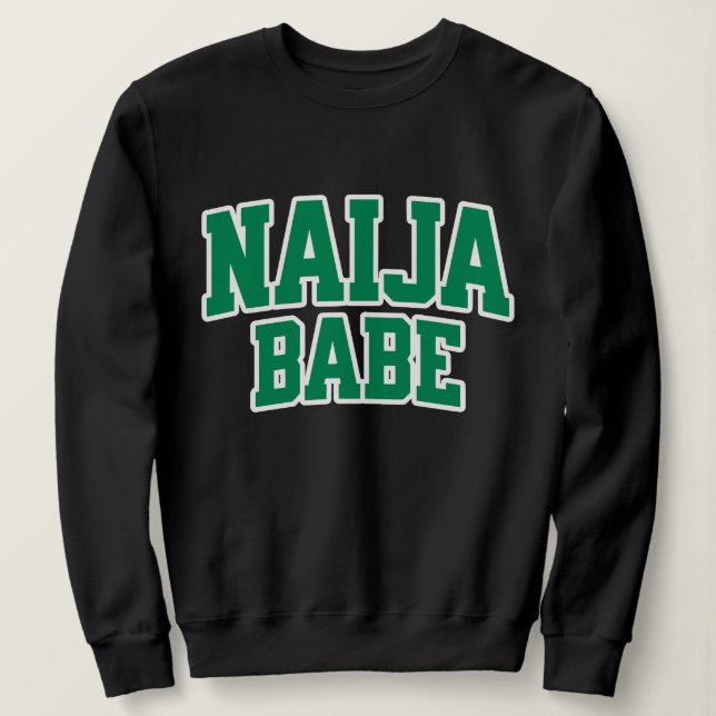 Camiseta Orgulho Nigeriano Naija Babe (Frente do Design)