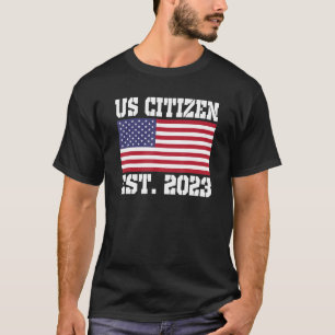 Camiseta Orgulho-nos Cidadania Imigrante Americano Novo Ci 