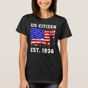 Camiseta Orgulho-Nos Cidadão Est Desde 1936 Pelo Novo Ameri