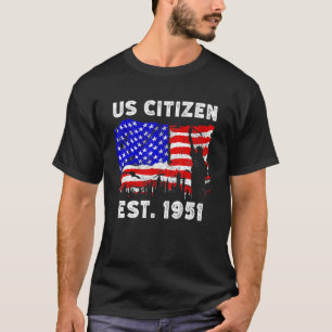 Camiseta Orgulho-Nos Cidadão Est Desde 1951 Pelo Novo Ameri