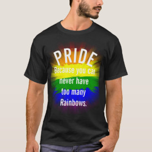 Camiseta Orgulho Orgulho Gay bandeira arco-íris