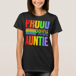 Camiseta Orgulho Orgulho Tia Rainbow Gay Lésbica Amor a Cri