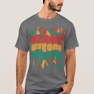 Camiseta Orgulho Orgulhoso Mês da História Negra Colorida 