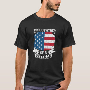 Camiseta Orgulho Pai De Um Pai Militar Veterano Engraçado F