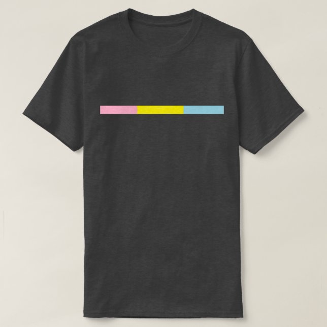 Camiseta Orgulho Pansexual de Minimalistic (Frente do Design)