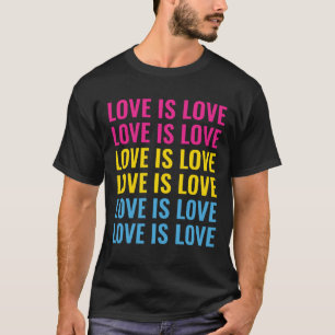 Camiseta Orgulho Pansexual LGBTQ Texto Repetitivo Personali