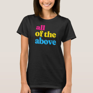 Camiseta Orgulho Pansexual Todos os Sinalizador L do Pan LG