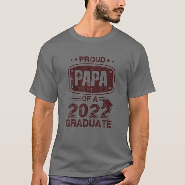 Camiseta Orgulho Papá De Um Formando De 2022 (Frente)