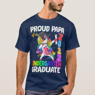 Camiseta Orgulho Papa De Um Unicórnio Formando 2022 No Jard
