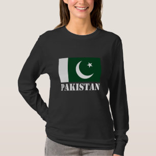 Camiseta Orgulho Paquistanês Raízes Paquistanesas Bandeira 