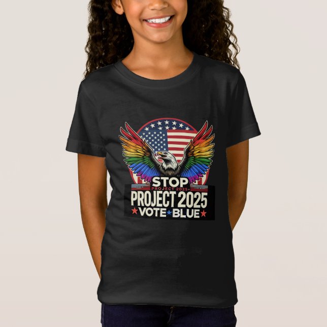 Camiseta Orgulho - Parada 2025 - Voto Azul (Frente)