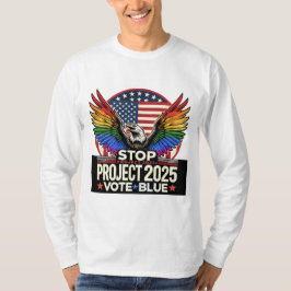 Camiseta Orgulho - Parar Projeto 2025 - Votar Azul