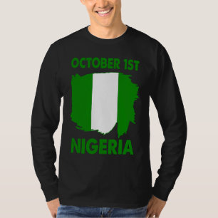 Camiseta Orgulho Patriótico da Nigéria Dia da Independência