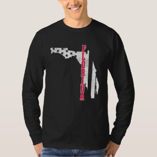 Camiseta Orgulho Patriótico do Mapa da Bandeira Americana d