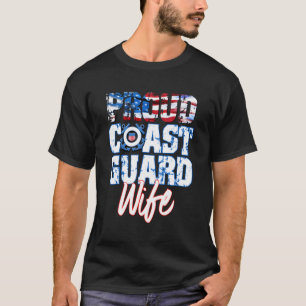 Camiseta Orgulho Patriótico Esposa Guarda Costeira American