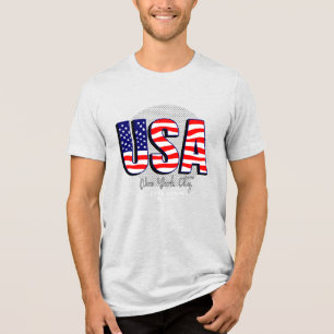 Camiseta Orgulho Patriótico: EUA Core Denim